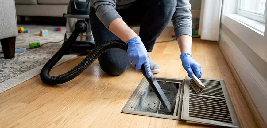 Heating Floor Vent Cleaning in Bonsall