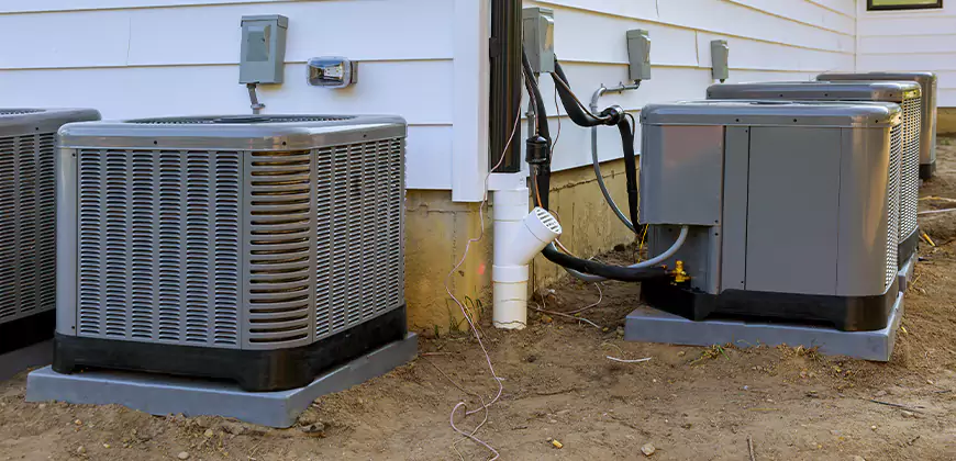 Central Air Condenser Setup in Bonsall